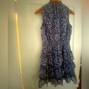 MSK petite floral tiered dress